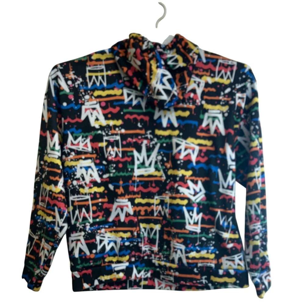 Fresh Prints of Bel Air‎ Hoodie 3X Multicolor Graffiti Crown Paint Splatter - Picture 2 of 6